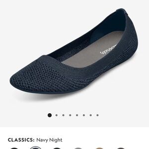 All Birds Tree Breezers Ballet Flats Navy Womens Sz 5.5 EUC